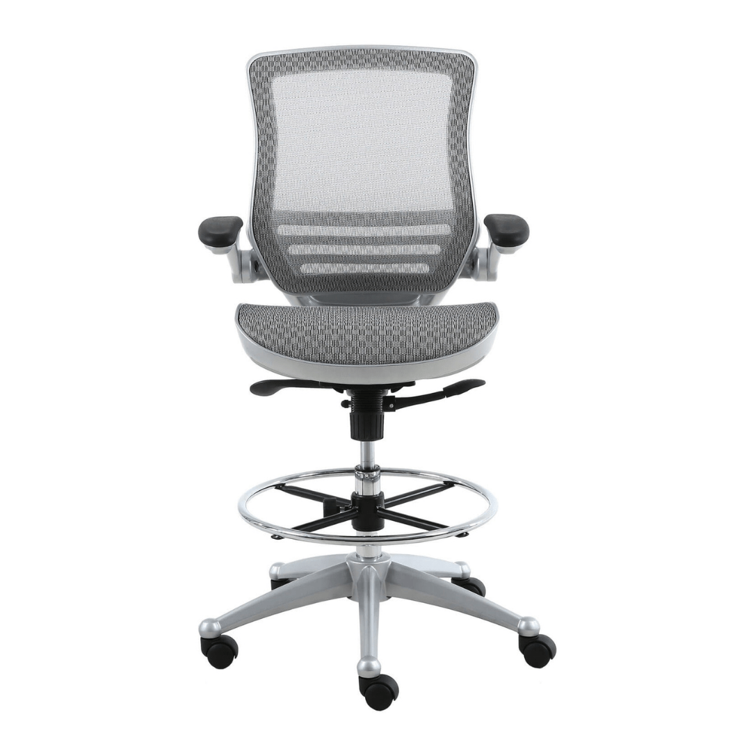 front view of an ergonomic office chair for back pain