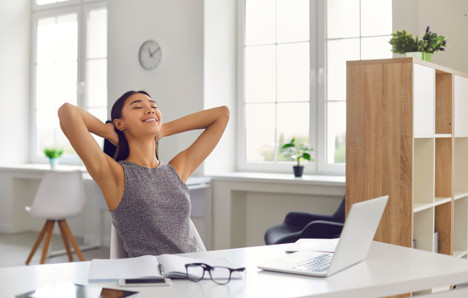 Desk exercises and stretches 