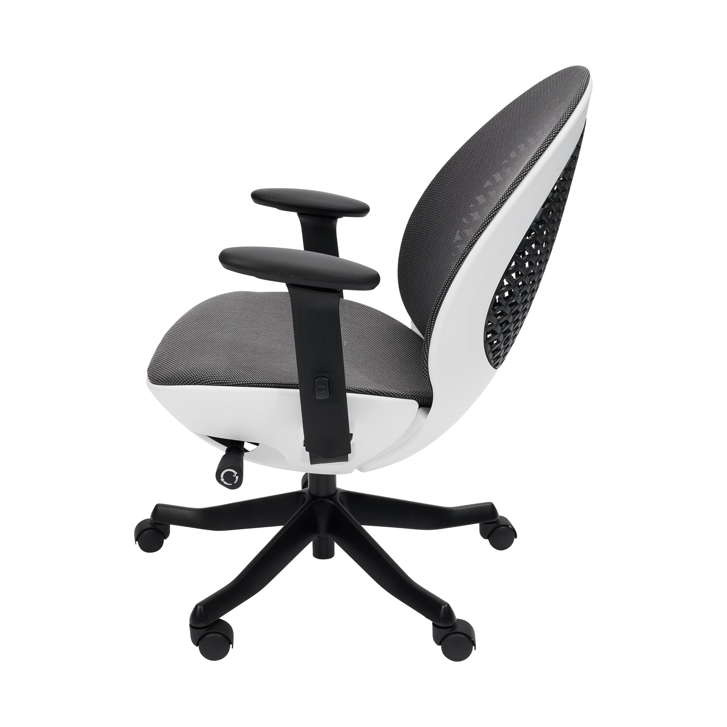 reclining view of an ergonomic office chair for back pain