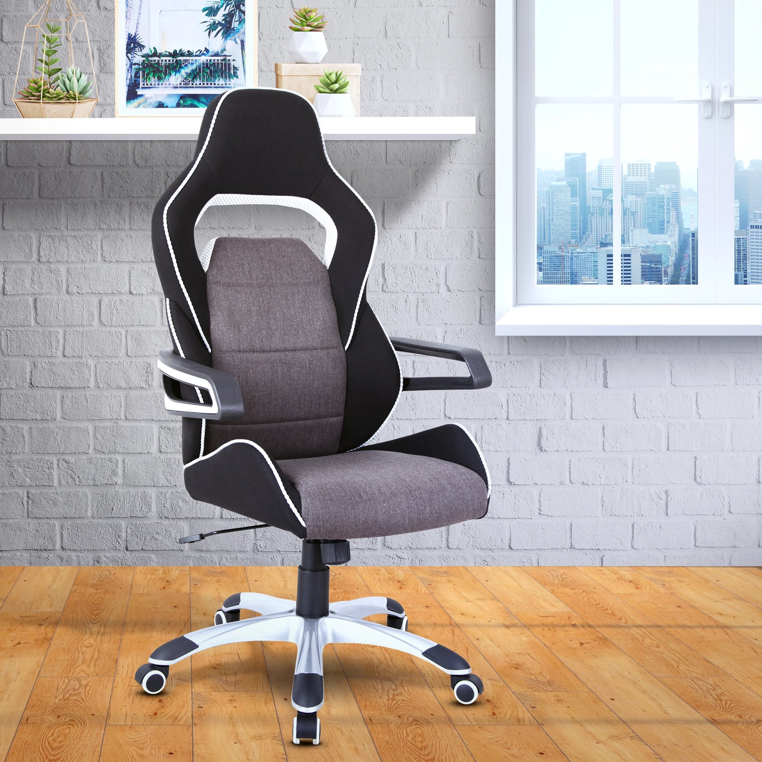 home view of an office chair for back pain