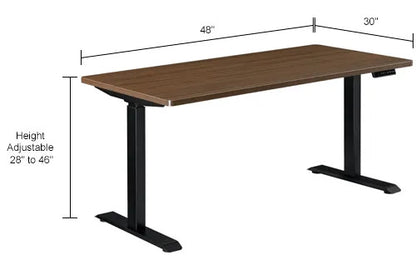 dimensions of a height adjustable standing desk