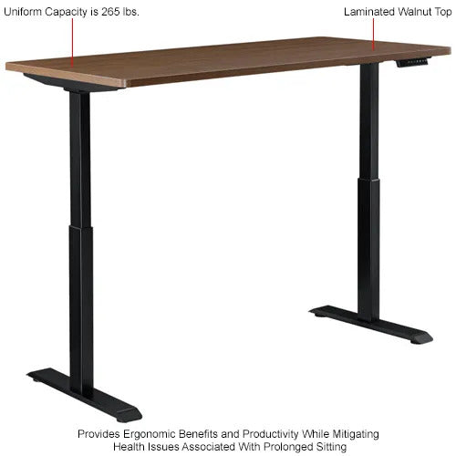 features of a height adjustable standing desk