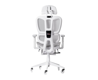 back view of an ergonomic gaming chair for back pain