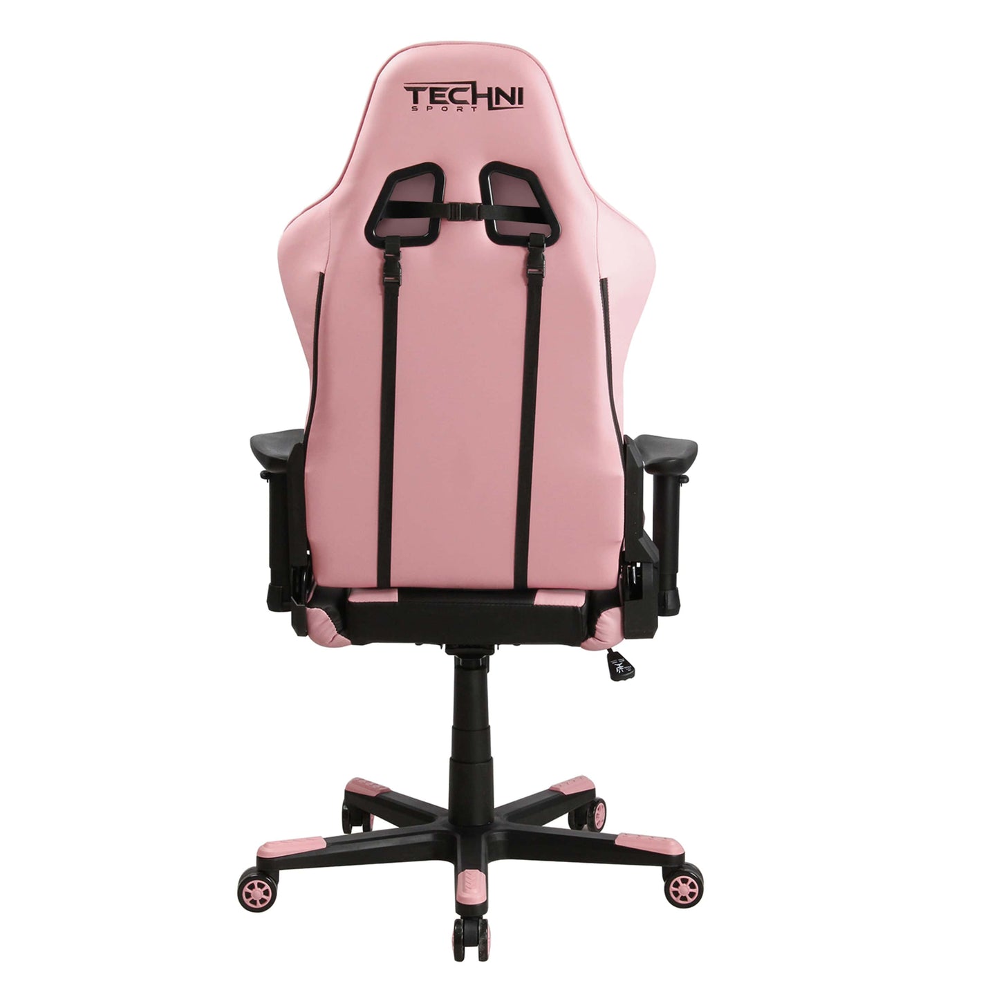 back view of an ergonomic gaming chair for back pain