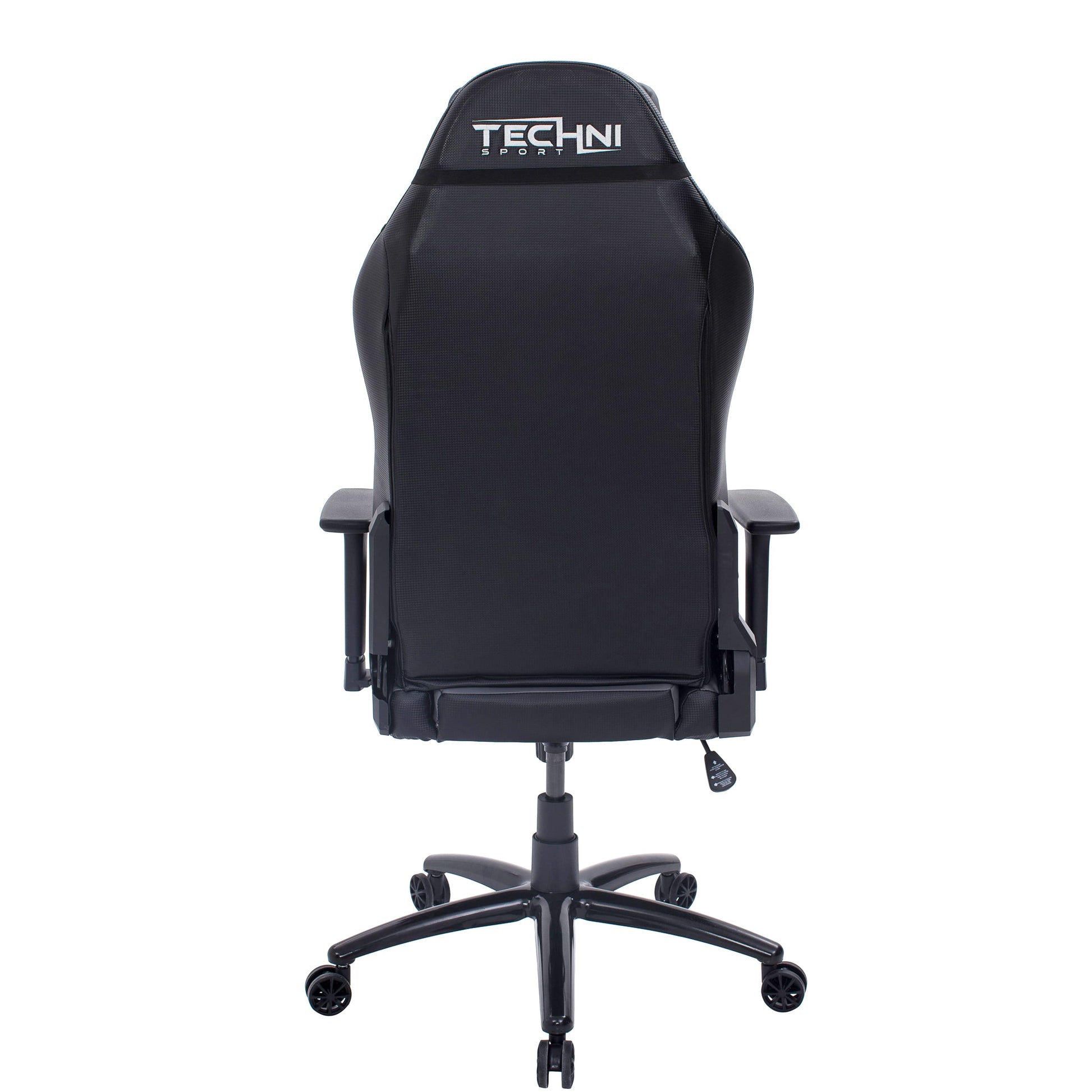 back view of an ergonomic gaming chair for back pain