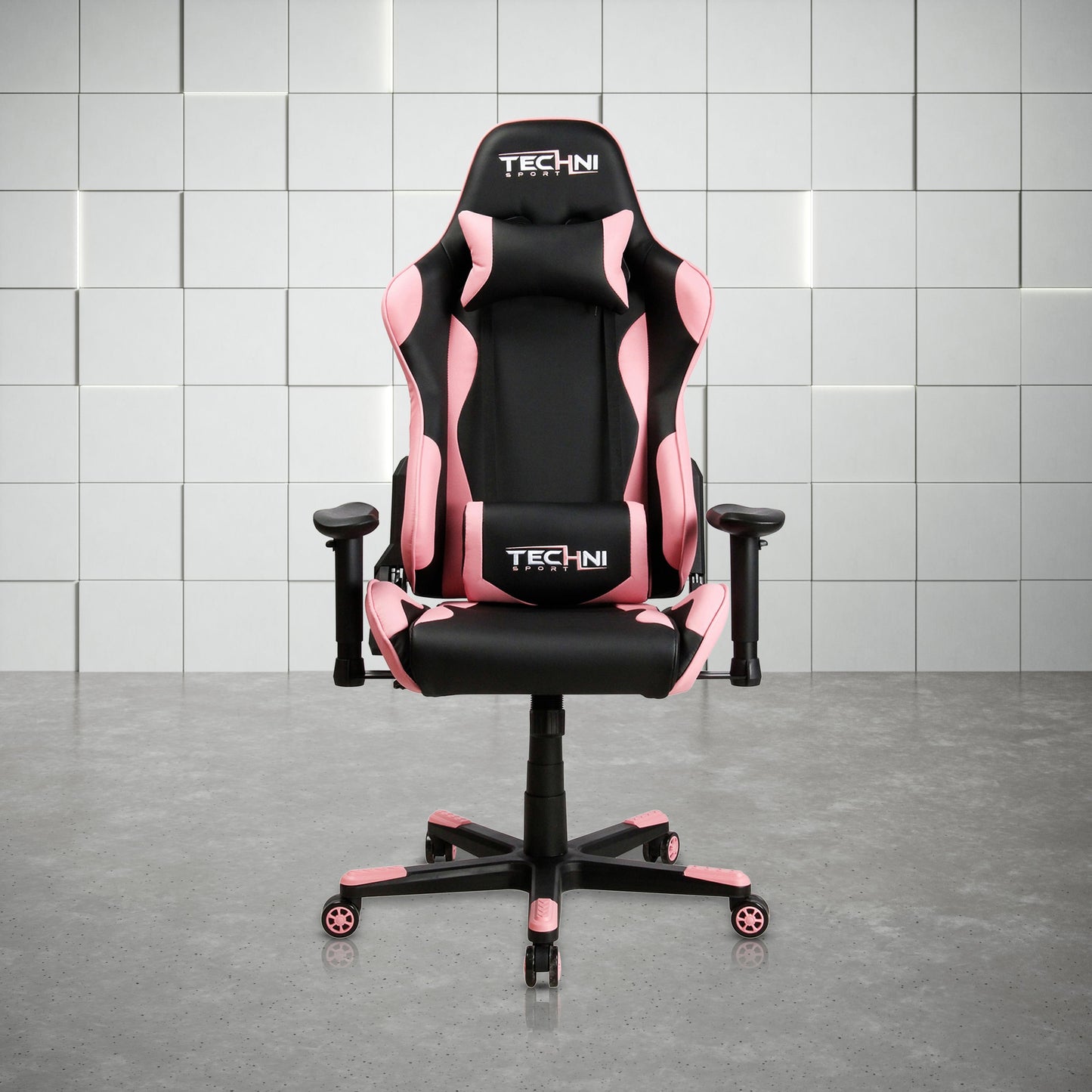 display view of an ergonomic gaming chair for back pain