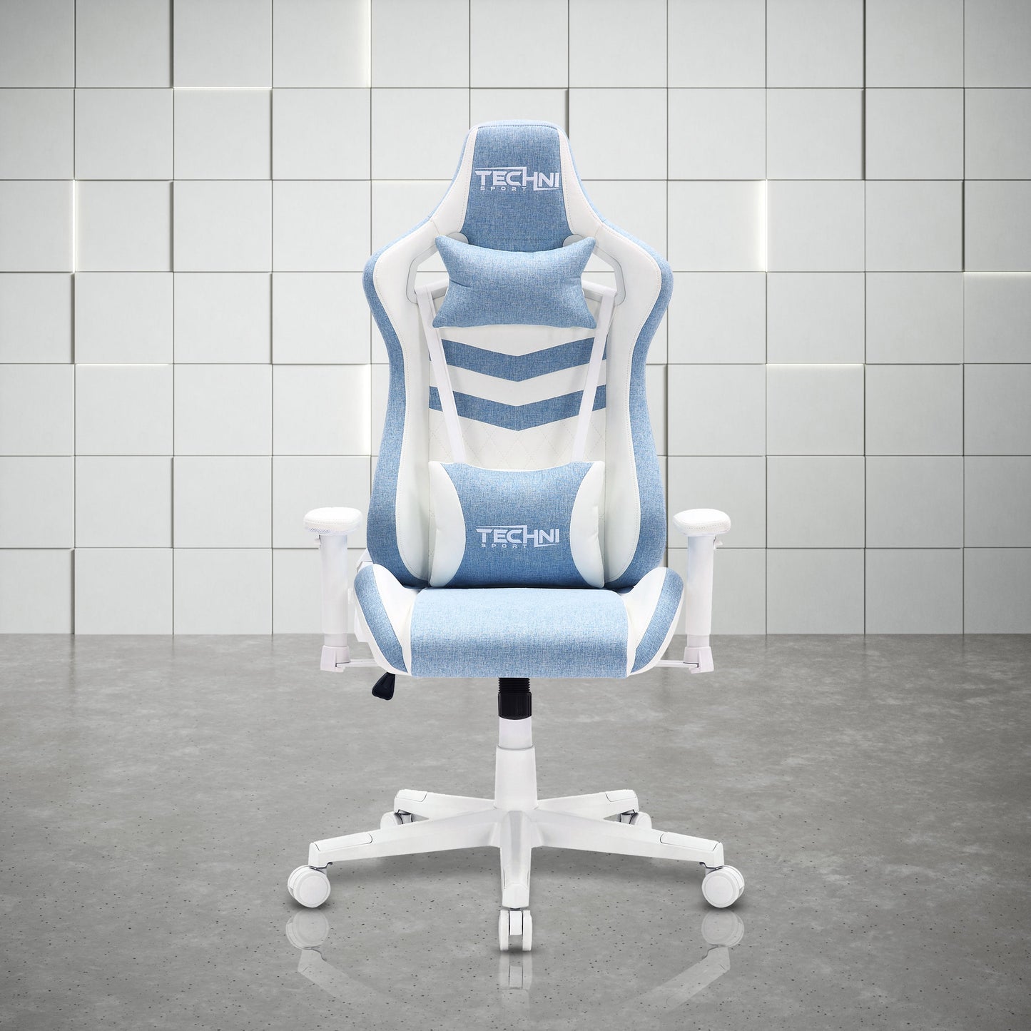 display view of an ergonomic gaming chair for back pain