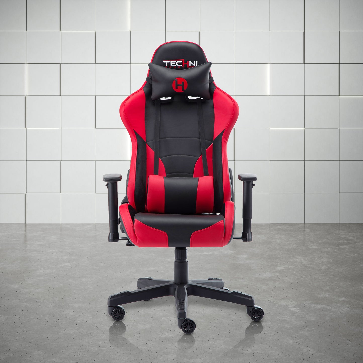 display view of an ergonomic gaming chair for back pain