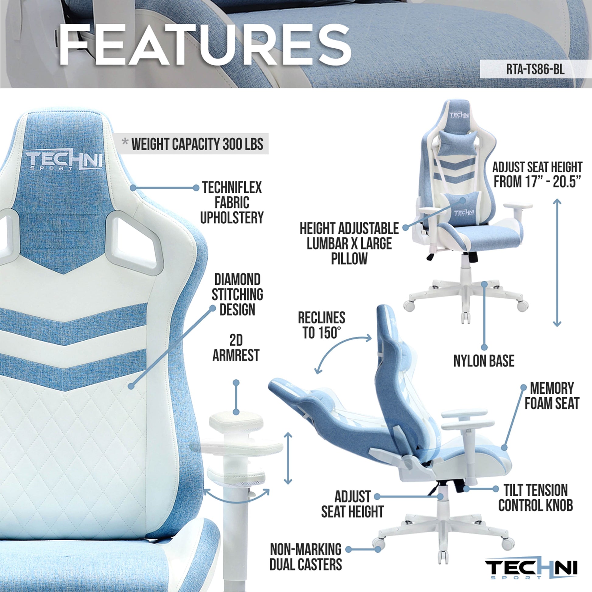 features of an ergonomic gaming chair for back pain