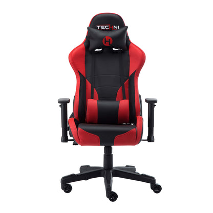 front view of an ergonomic gaming chair for back pain