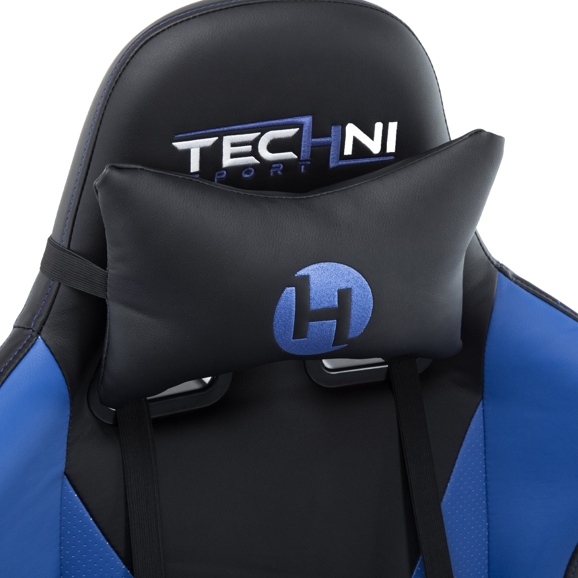 headrest pillow view of an ergonomic gaming chair for back pain