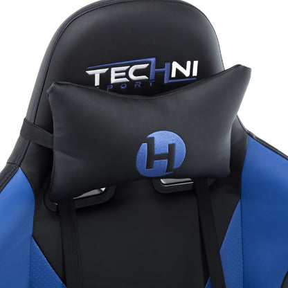 headrest pillow view of an ergonomic gaming chair for back pain