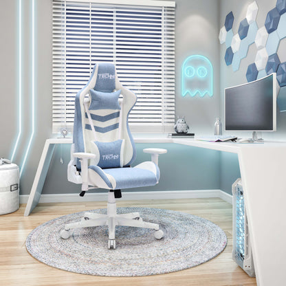 home view of an ergonomic gaming chair for back pain