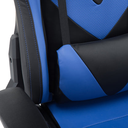 lumbar pillow of an ergonomic gaming chair for back pain