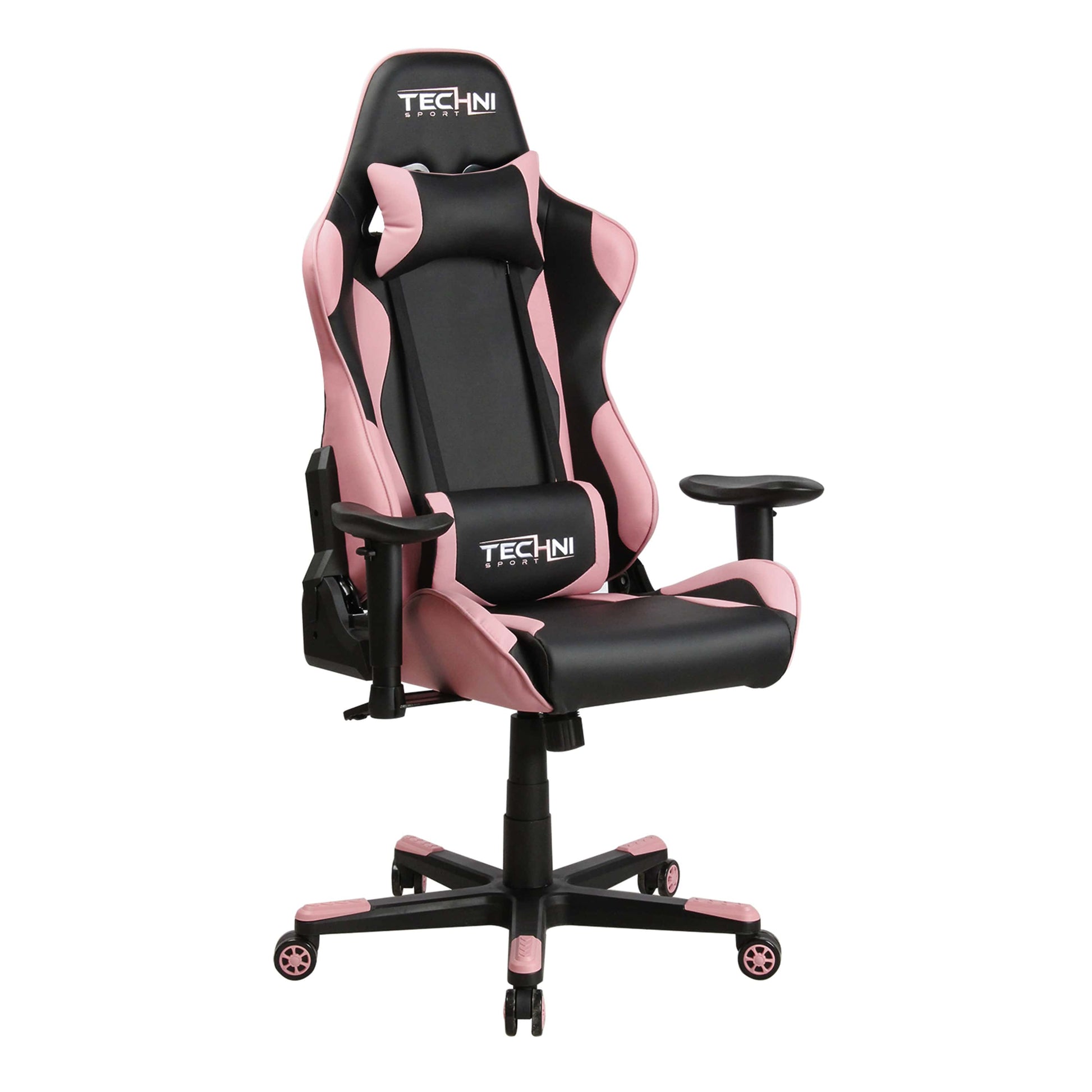 main view of an ergonomic gaming chair for back pain