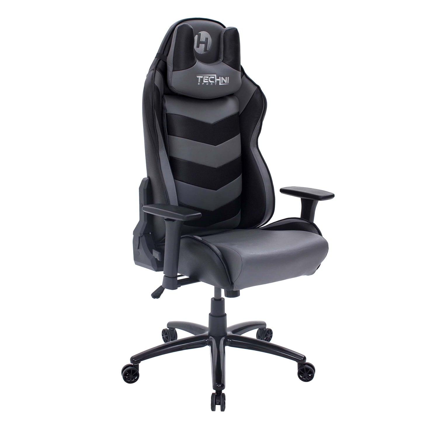 main view of an ergonomic gaming chair for back pain