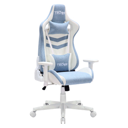 main view of an ergonomic gaming chair for back pain