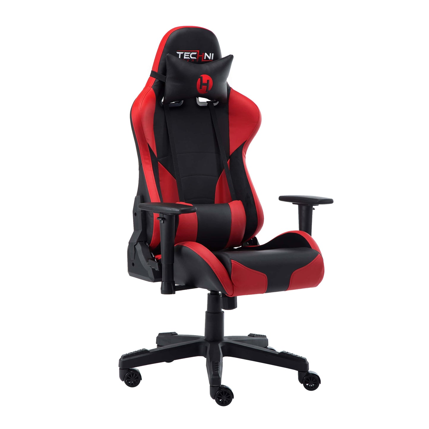 main view of an ergonomic gaming chair for back pain