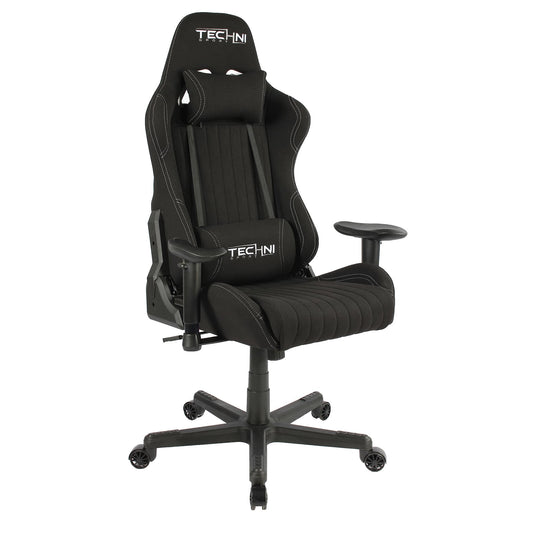 main view of an ergonomic gaming chair for back pain