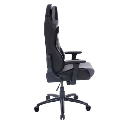 side view of an ergonomic gaming chair for back pain