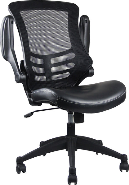 flipped arms view of an ergonomic office chair for back pain