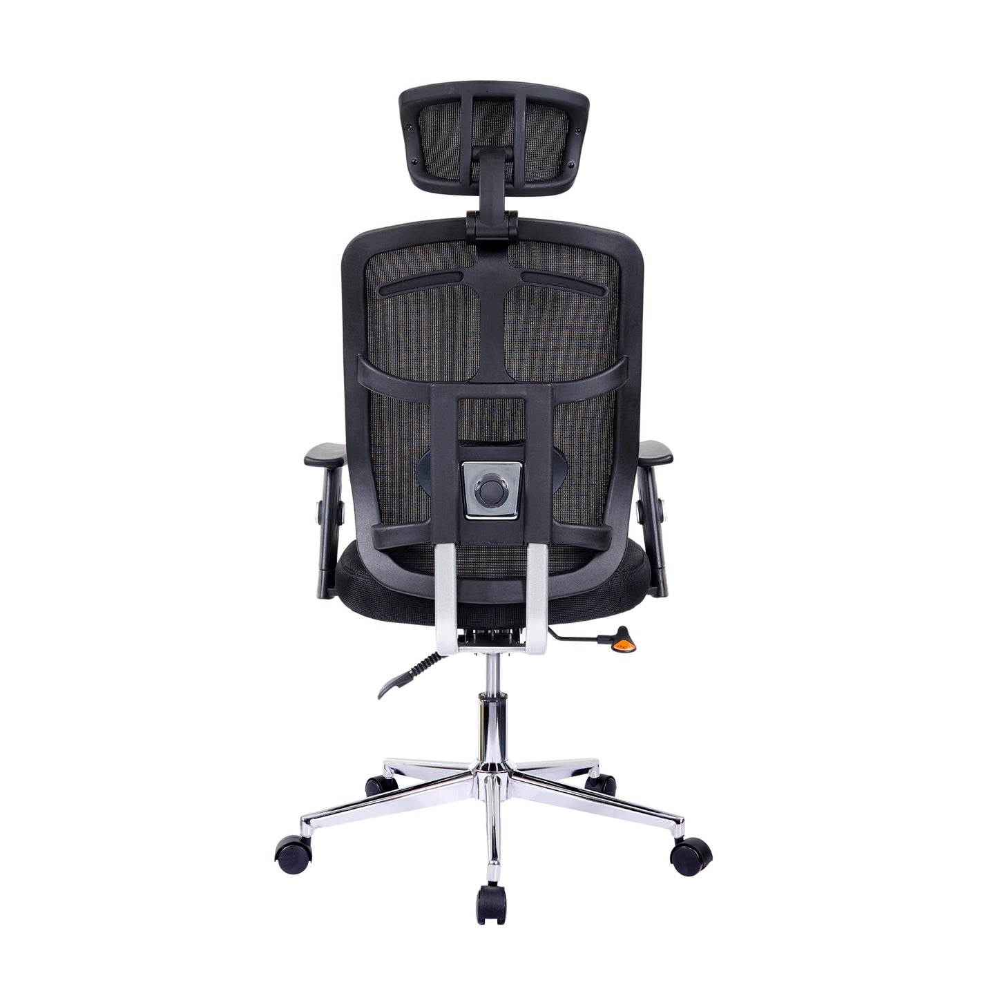 back view of an ergonomic office chair for back pain