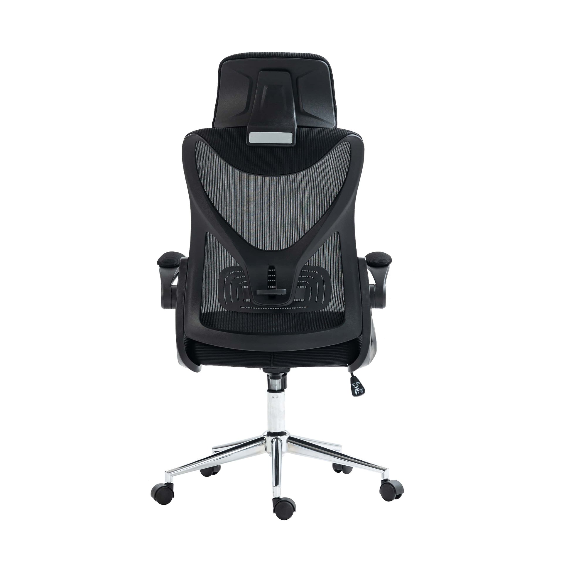 back view of an ergonomic office chair for back pain