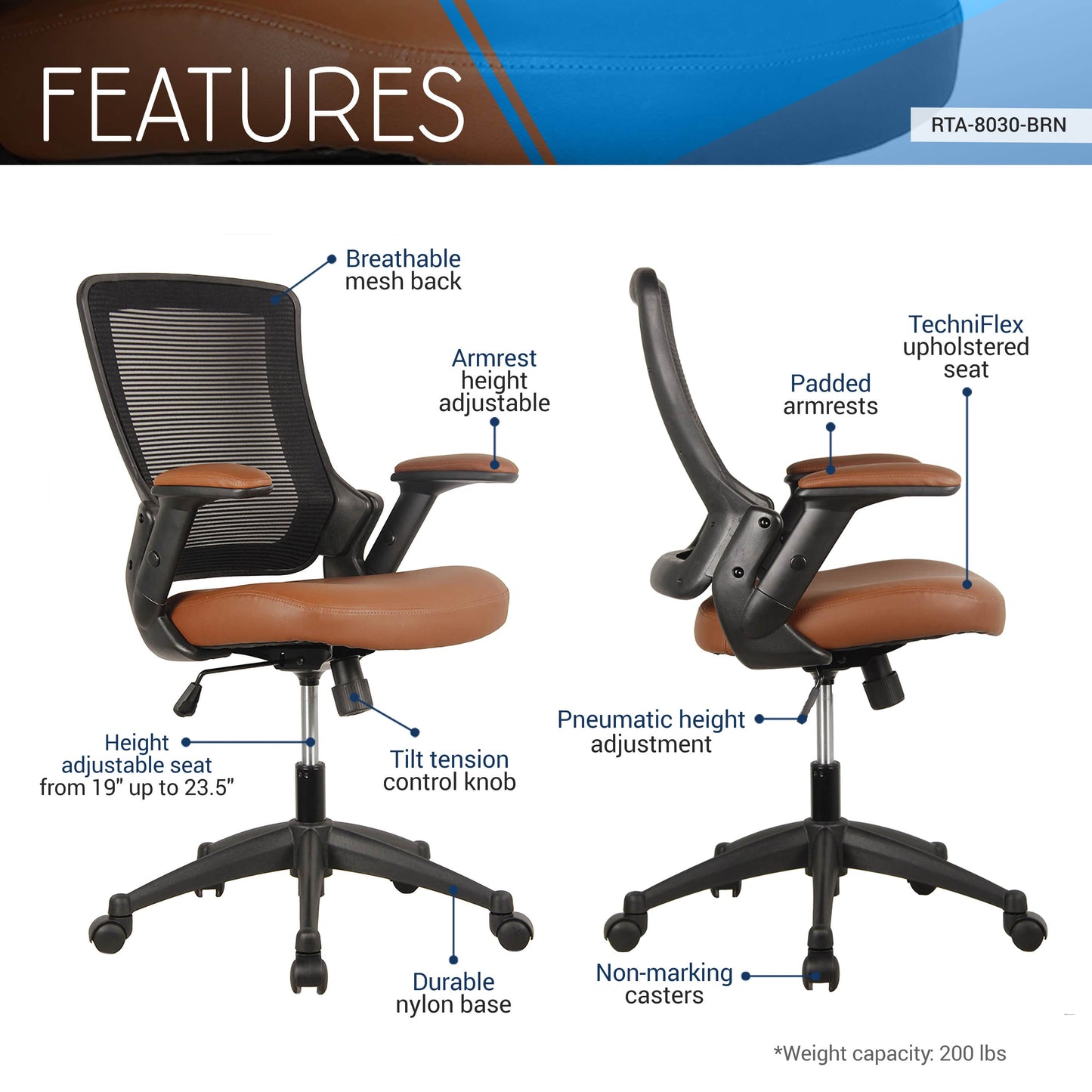 features of an ergonomic office chair for back pain