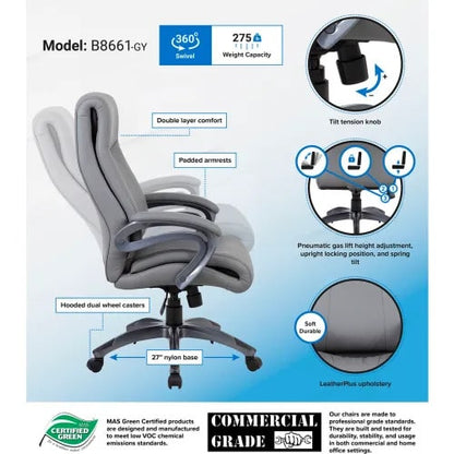 features of an office chair for back pain