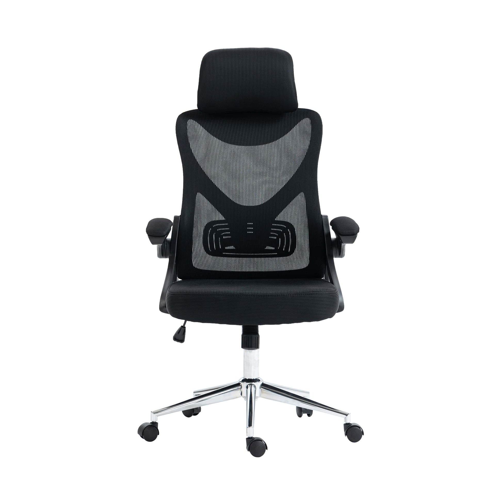 front view of an ergonomic office chair for back pain