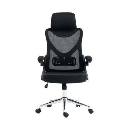 front view of an ergonomic office chair for back pain