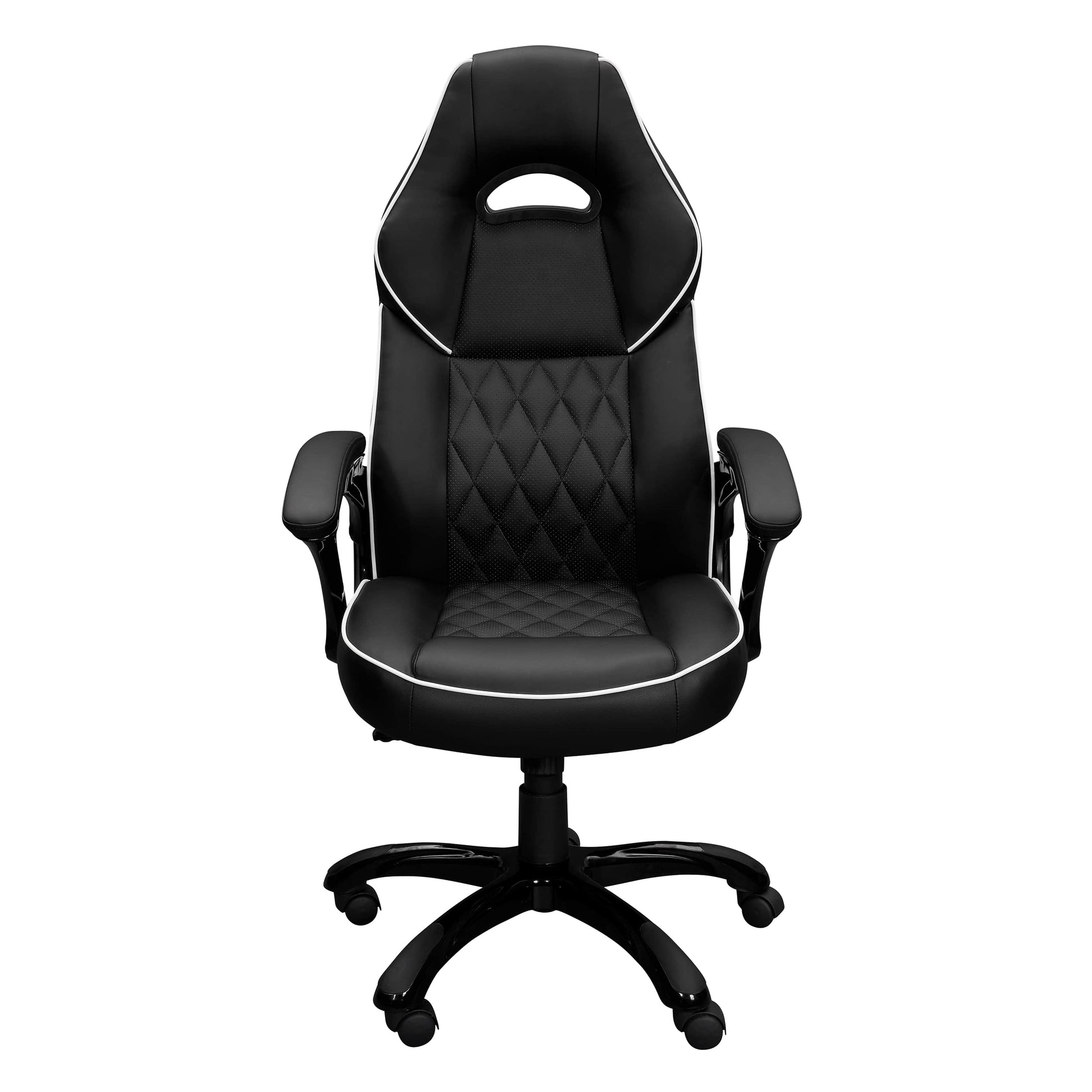 front view of an ergonomic office chair for back pain