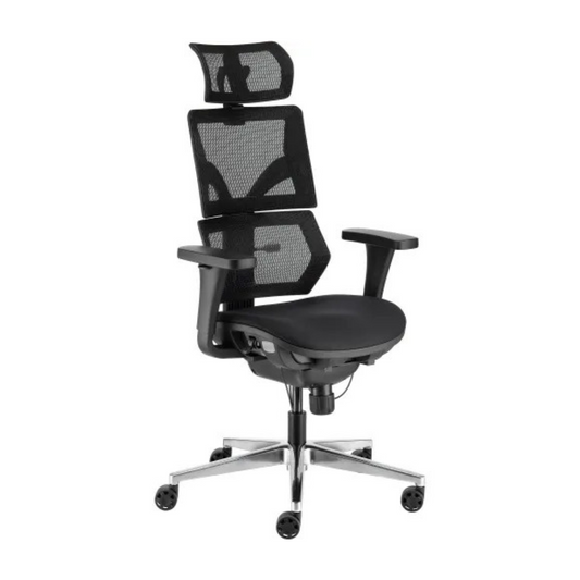 main view of an office chair for back pain