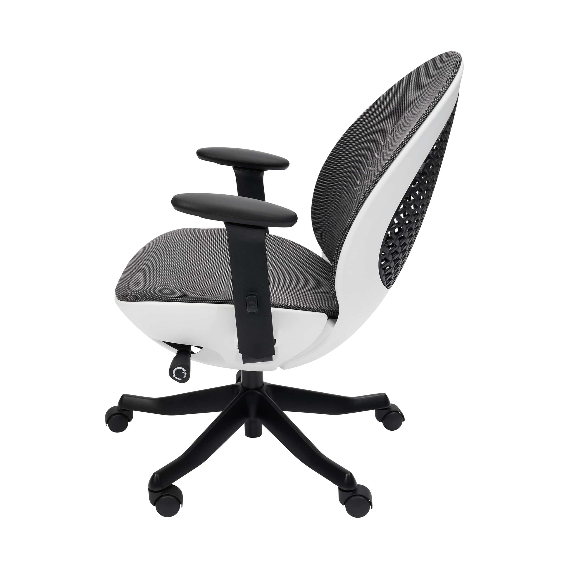 reclined view of an ergonomic office chair for back pain