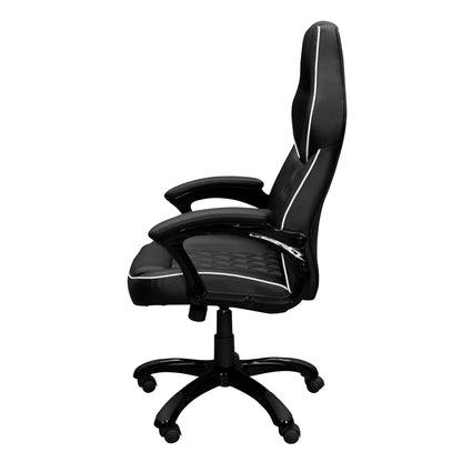 second side view of an ergonomic office chair for back pain