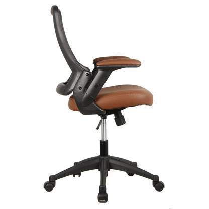 side view of an ergonomic office chair for back pain