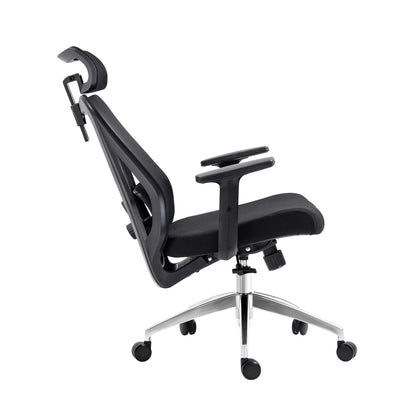 tilt view of an ergonomic office chair for back pain