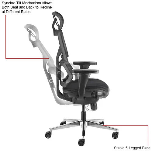 features of an office chair for back pain