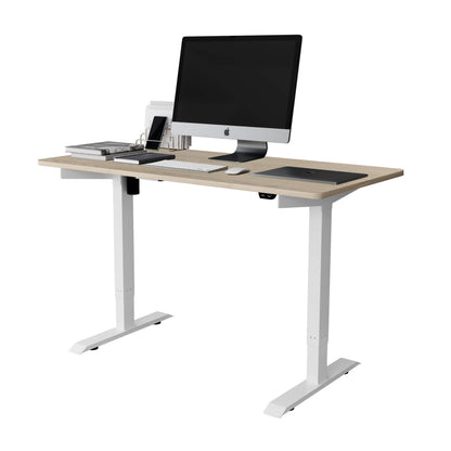 main view of a standing desk for back pain